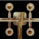 Star Markers, Hot Stamped Gold Styrene, Sets of 12 and 24 Pieces