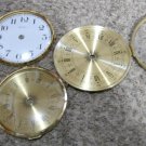 Lot of 4 New/old stock German Bezels With Glass Lenses. Made in Western Germany