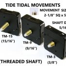 Quartz Tide Tidal Clock Movement, DIY Quartz Clocks, Choice From 3 Threaded Shaft Lengths
