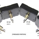 High Torque Clock Movement (Silent Sweep) Extended Shafts, Choose From 4 Threaded Shafts