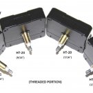 High Torque Clock Movement (Silent Sweep) Extended Shafts, Choose From 4 Threaded Shafts