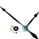 1-25 High Torque Clock Movement Silent Sweep Extended Shaft  17-3/4 in. Black Spaded Hands (No11),