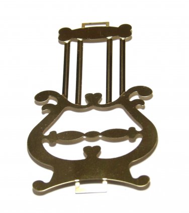 LYRE GRID Gold Color Metal Attachment for Pendulum Rod
