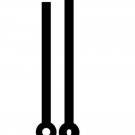 Select From 5 to 100 - long clock hands Contemporary Block and or Brass Select From 5 to 100 - long clock hands Contemporary Block and or Brass