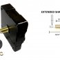 High Torque Clock Movement (Silent Sweep) Extended Shaft w/14 in. Black Sword Fancy Hands (No7)