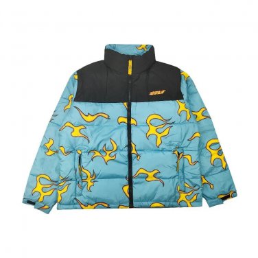 golf wang flame puffer jacket