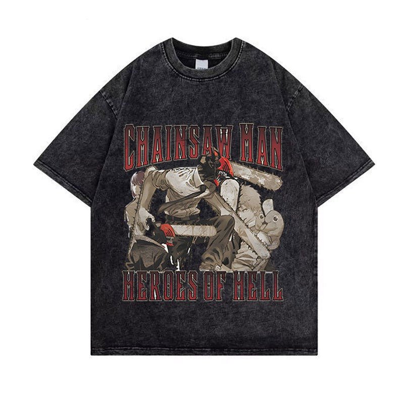 Chainsaw Man Heroes Of Hell Anime T-shirt