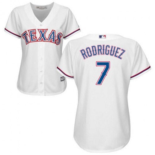 Texas Rangers Ivan Rodriguez White Replica Youth Home Player