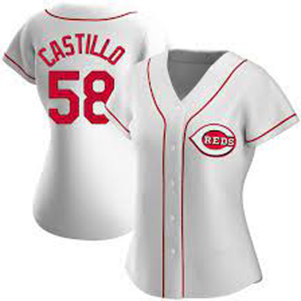 Luis Castillo Women's Cincinnati Reds Alternate Jersey - Black