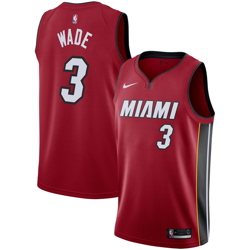 Men's Miami Heat Dwyane Wade Statement Edition Jersey - Red