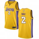 Men's Los Angeles Lakers Lonzo Ball Swingman Jersey Icon Edition Gold
