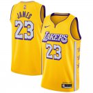 Men's Los Angeles Lakers LeBron James City Edition Jersey Gold