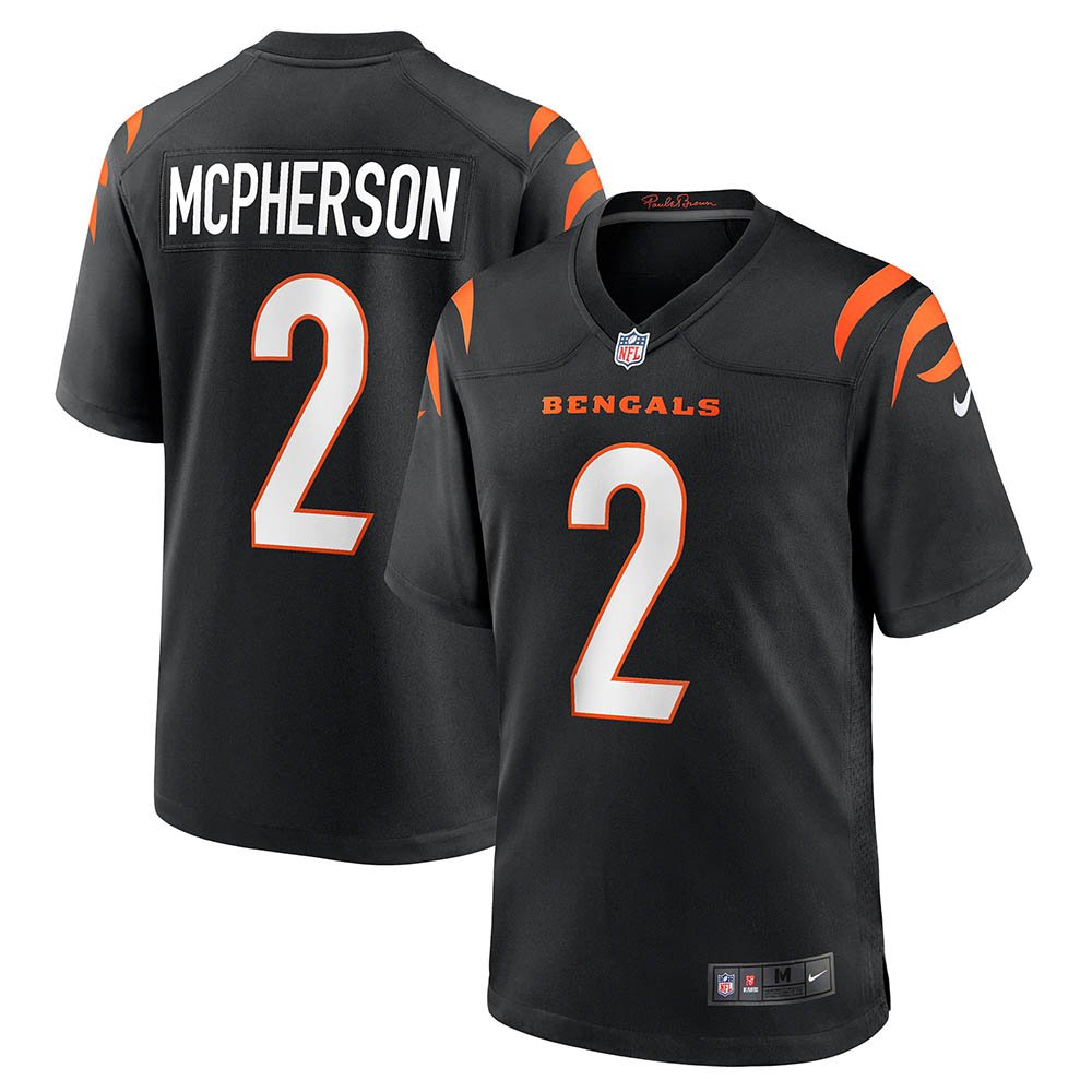 Men's Cincinnati Bengals Evan McPherson Game Jersey Black