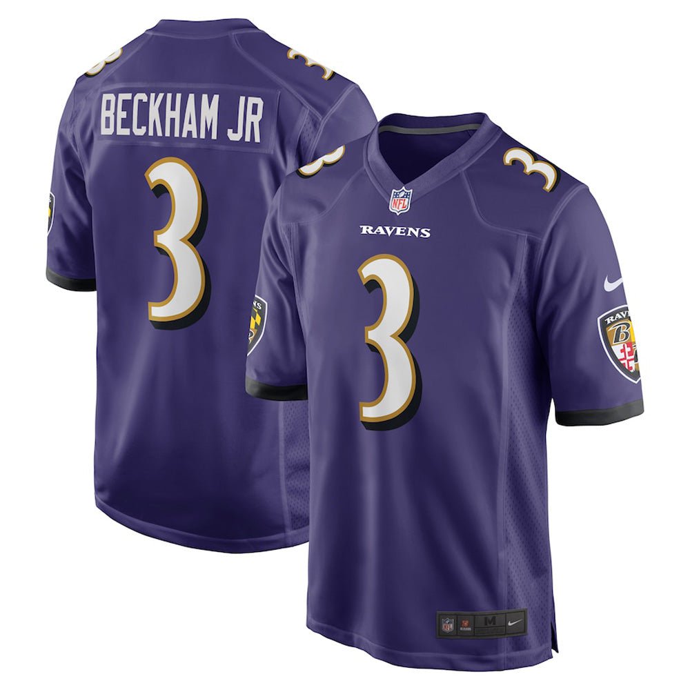 Men's Baltimore Ravens Odell Beckham Jr. Game Jersey - Purple