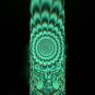 Psychedelic Rainbow Alien Woman Space Glow n Dark Green Red Blue Orange Exclusive Custom Tumbler