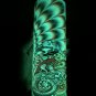 Psychedelic Rainbow Alien Woman Space Glow n Dark Green Red Blue Orange Exclusive Custom Tumbler