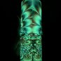 Psychedelic Rainbow Alien Woman Space Glow n Dark Green Red Blue Orange Exclusive Custom Tumbler