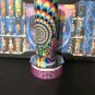 Psychedelic Rainbow Alien Woman Space Glow n Dark Green Red Blue Orange Exclusive Custom Tumbler