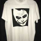 Heath Ledger JOKER Dark Knight DC Comics T-Shirt Custom Handmade NEW White Black