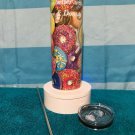 Coffee & Donuts Custom Handmade Tumbler Double Wall Insulated Steel NEW