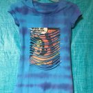 Wonder Woman Superman Tie-Dye Peek-a-boo Distressed Shirt Handmade Custom Tee
