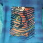 Wonder Woman Superman Tie-Dye Peek-a-boo Distressed Shirt Handmade Custom Tee
