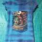 Wonder Woman Superman Tie-Dye Peek-a-boo Distressed Shirt Handmade Custom Tee