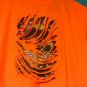 Cool Tiger Skull Peek-a-boo Distressed Shirt Handmade Custom Tee