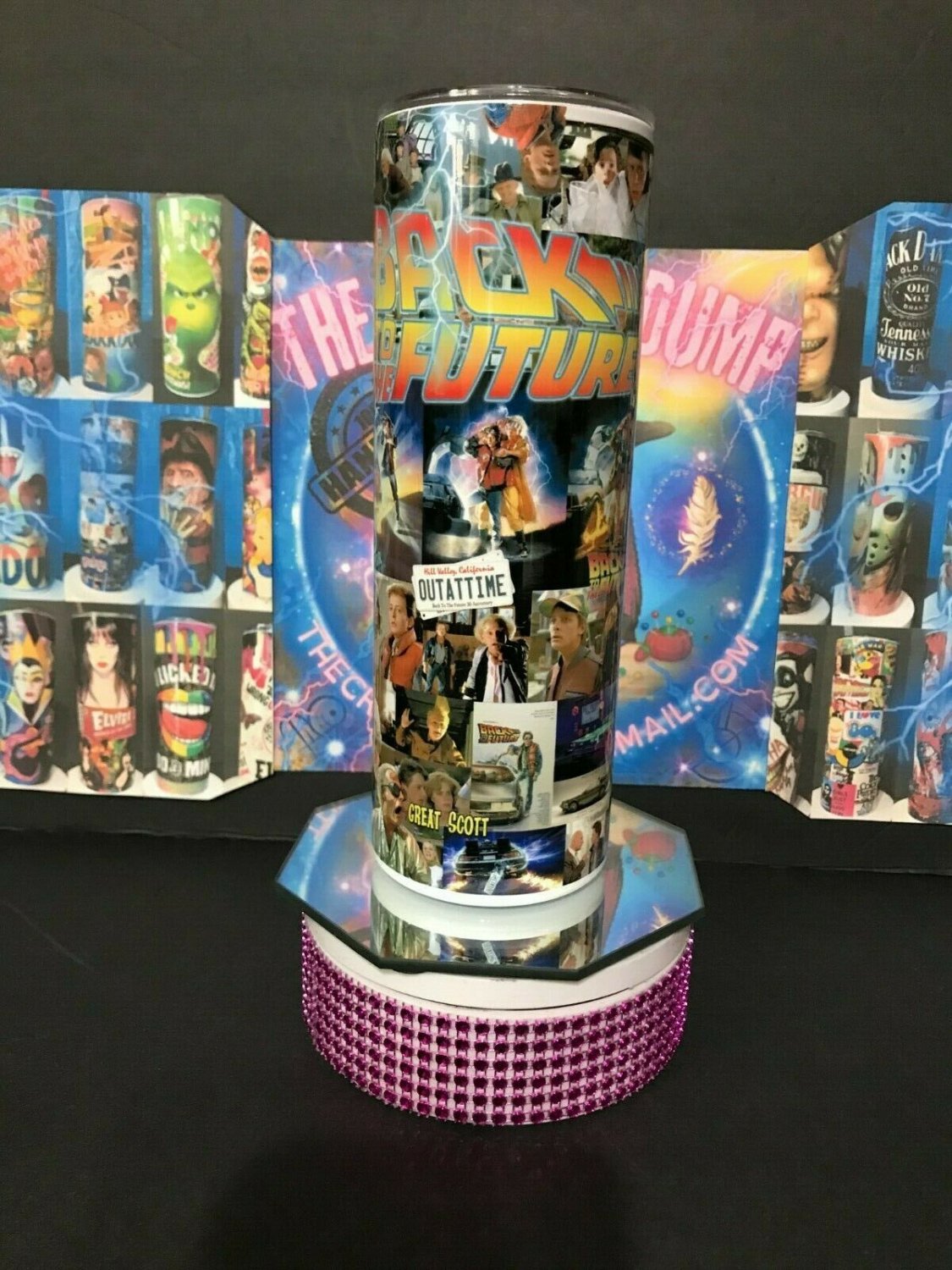 Back to the Future Trilogy Doc Brown Marty McFly Biff Out Of Time DeLorean Cup