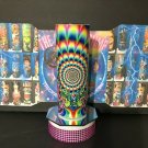Kaleidoscope Psychedelic Mushroom Glow n Dark Exclusive Handmade Tumbler