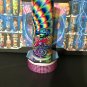 Kaleidoscope Psychedelic Mushroom Glow n Dark Exclusive Handmade Tumbler