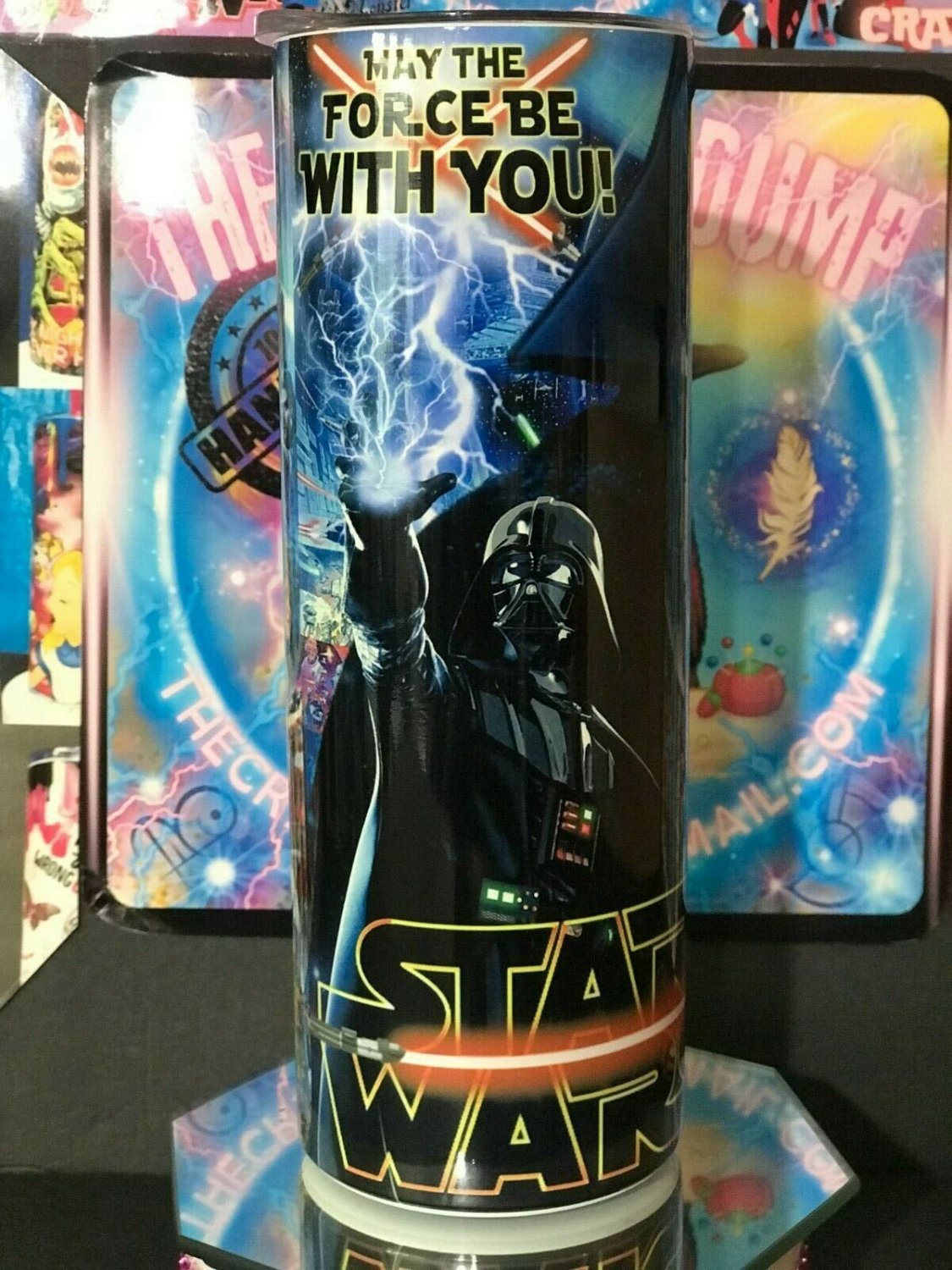 Star Wars Darth Vader Boba Fett Mandalorian Jabba Yoda Skywalker Tumbler