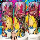 Alice in Wonderland Mad Hatter Paint Drip Exclusive Custom Tumbler