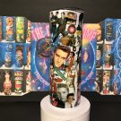 Elvis Presley King of Rock n Roll Tumbler with Lid and Straw