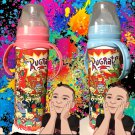 Rug Rats Cartoon 8oz Tumbler Baby Bottle Style Stainless Steel Handle & Nipple