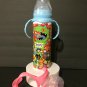 Rug Rats Cartoon 8oz Tumbler Baby Bottle Style Stainless Steel Handle & Nipple