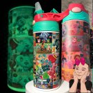 Puppy Dog Cartoon Sippy Cup Bottle Thermos UV Color Change Glow in Dark tumbler