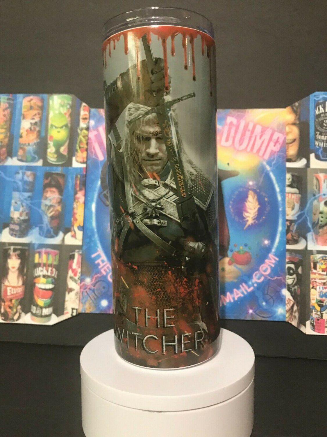 Witch Bloody Monsters Video Arcade Game Comic Book Tumbler