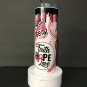 Breast Cancer Awareness Faith Hope Love UV Color Changing Glitter Effect Tumbler