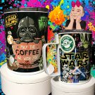 Star Wars Vader Coffee Mug Tumbler Handmade 12oz  Insulated with slid lid