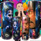 John Reeves Action Movie Bullet Holes and Blood Tumbler