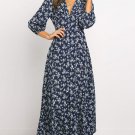 Women Chiffon Long Dress Floral