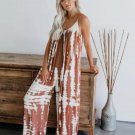 Women's Printed Jumpsuit Wide-Leg Leisure Pants Daily Comfy