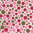 Hootie- Pink and Green Polka Dots