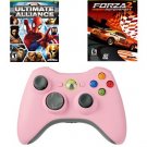 Girls Holiday Bundle - 2 Great Games and a Pink Wireless Controller for Xbox 360