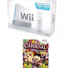 Nintendo Wii Carnival Bundle - With 30 Fun Games