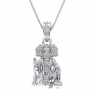 (92.5% purity) God Hanuman Pendant for Men & Women Pure Silver Lord Bajrang Bali Locket