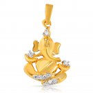 Gold Plated Unisex Ganpati God Pendant