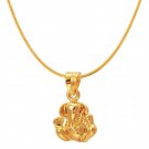 Gold Plated Unisex Ganpati God Pendant