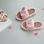 Bunny slippers adult - Straw sandals bunny